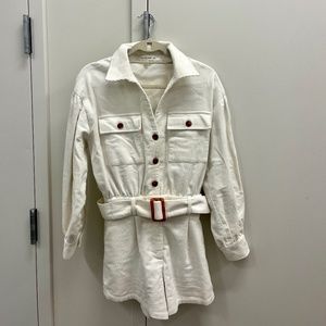 Lane The Label Corduroy Jumpsuit in Cream